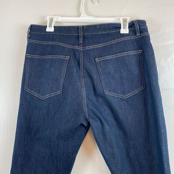 Pilcro and the Letterpress Jeans Dark Blue Denim Pants Wide Leg High Rise Sz 32 - Picture 5 of 12